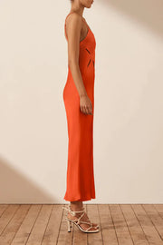 Milo Cut Out Slit Dress - Hibiscus - Lulu & Daw - Shona Joy -  - Lulu & Daw - Australian Fashion Boutique