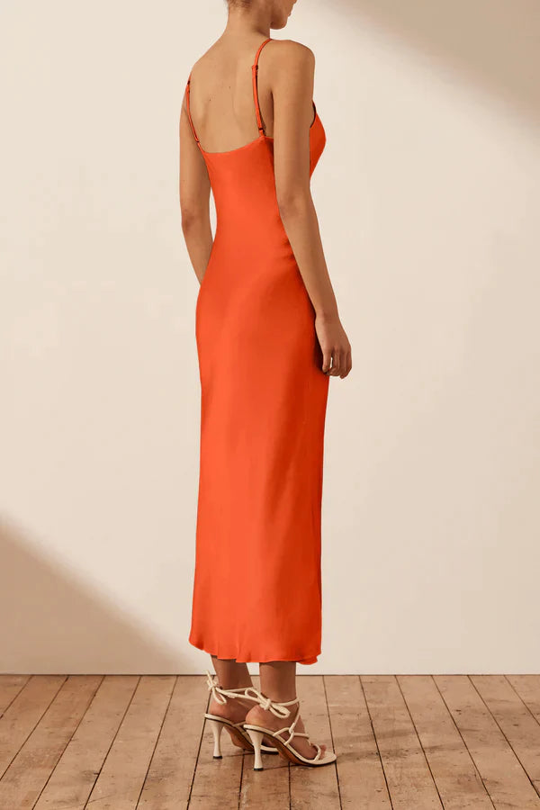 Milo Cut Out Slit Dress - Hibiscus - Lulu & Daw - Shona Joy -  - Lulu & Daw - Australian Fashion Boutique