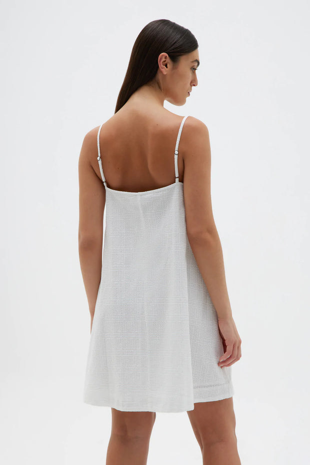 Broderie Anglaise Tully Mini Dress - White - Lulu & Daw - Assembly Label -  - Lulu & Daw - Australian Fashion Boutique