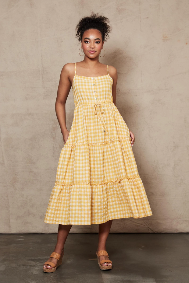 Mimosa Tank Dress - Honeycomb - Lulu & Daw -  - dress, eb & ive - Lulu & Daw - Australian Fashion Boutique