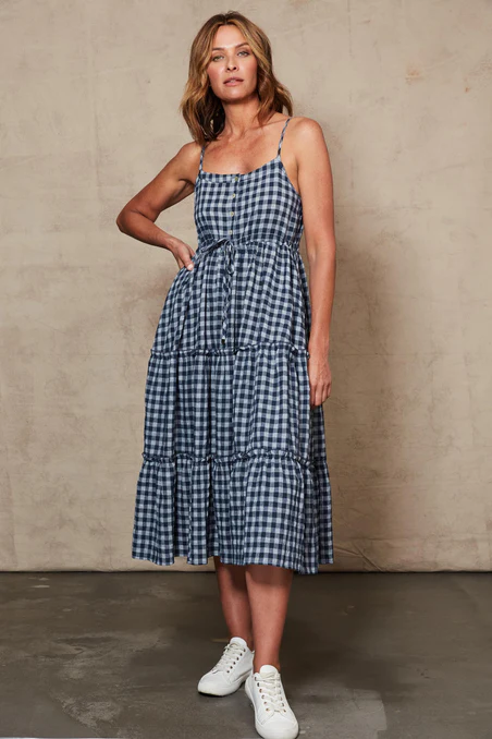 Mimosa Tank Dress - Indigo - Lulu & Daw - Eb & Ive - dress, eb & ive - Lulu & Daw - Australian Fashion Boutique