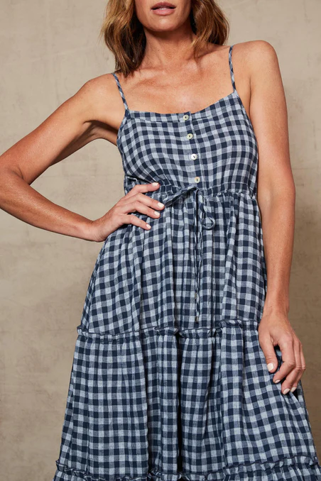 Mimosa Tank Dress - Indigo - Lulu & Daw - Eb & Ive - dress, eb & ive - Lulu & Daw - Australian Fashion Boutique