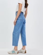 High Waisted Flare Jeans -Light Indigo - Lulu & Daw -  - assembly label, Jeans - Lulu & Daw - Australian Fashion Boutique