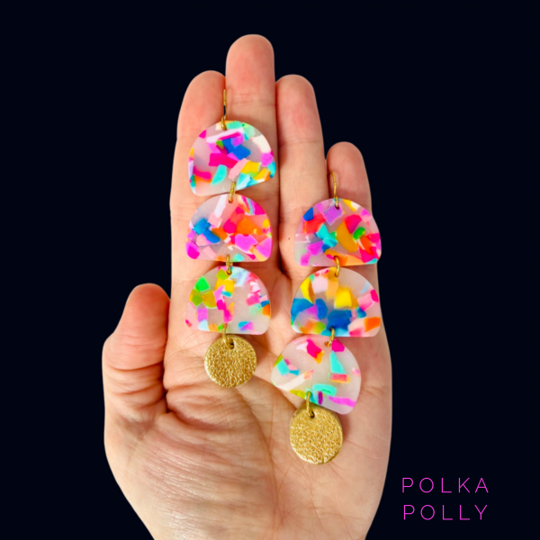 Rainbow Gold Stacks - Lulu & Daw - Polka Polly -  - Lulu & Daw - Australian Fashion Boutique