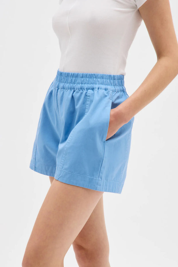 Maia Twill Short - Cornflower Blue - Lulu & Daw - Assembly Label - shorts - Lulu & Daw - Australian Fashion Boutique
