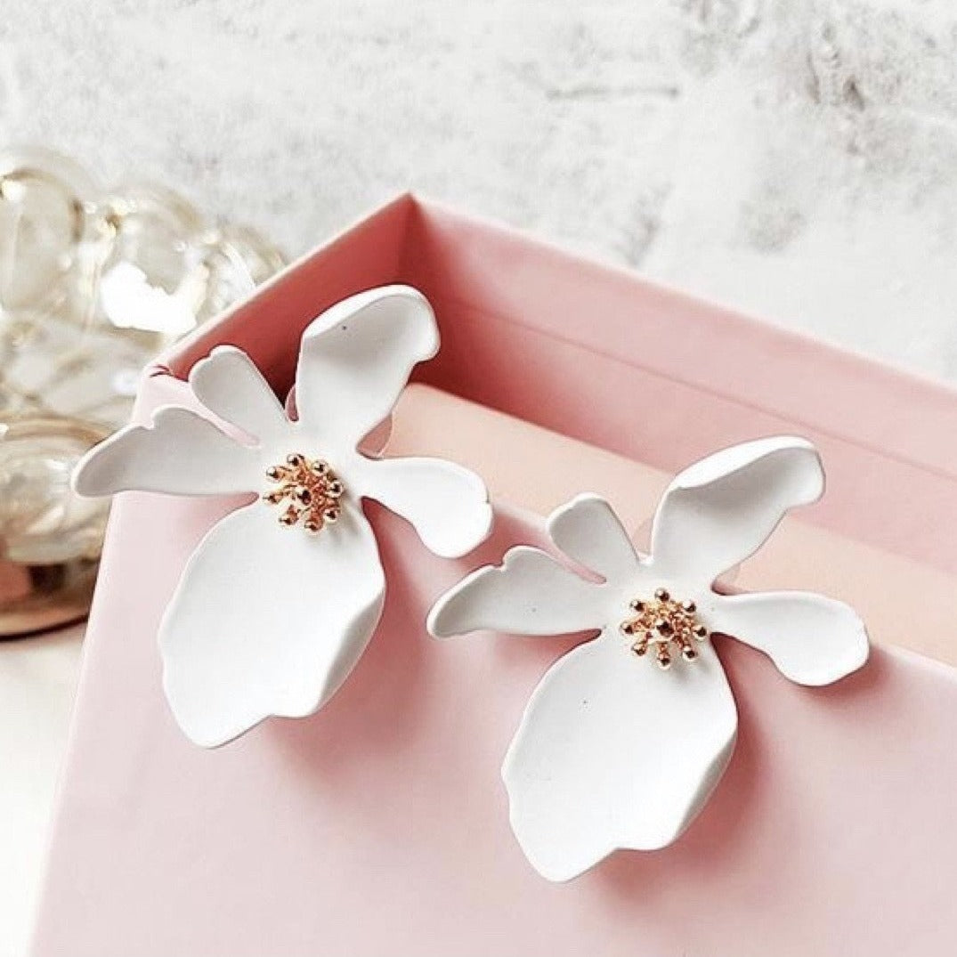 Alyssa Flower Earrings - Lulu & Daw - Little Bird Designs - earrings, jewellery, little bird designs - Lulu & Daw - Australian Fashion Boutique