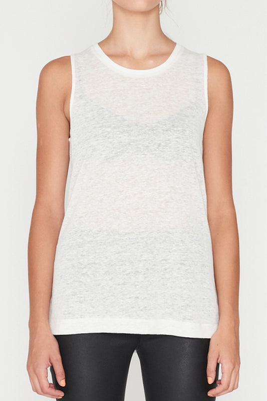 Linen Tank White - Lulu & Daw - Elka Collective - basics, linen, top, tops - Lulu & Daw - Australian Fashion Boutique