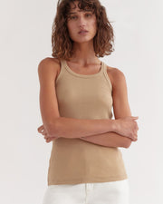 Aura Rib Singlet - Lulu & Daw -  - tops, under100 - Lulu & Daw - Australian Fashion Boutique