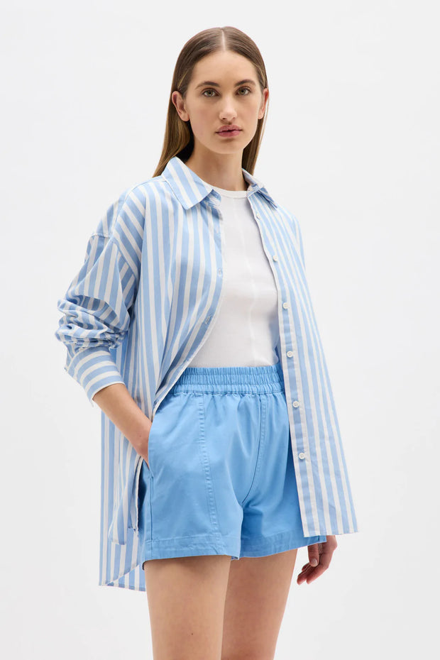 Maia Twill Short - Cornflower Blue - Lulu & Daw - Assembly Label - shorts - Lulu & Daw - Australian Fashion Boutique