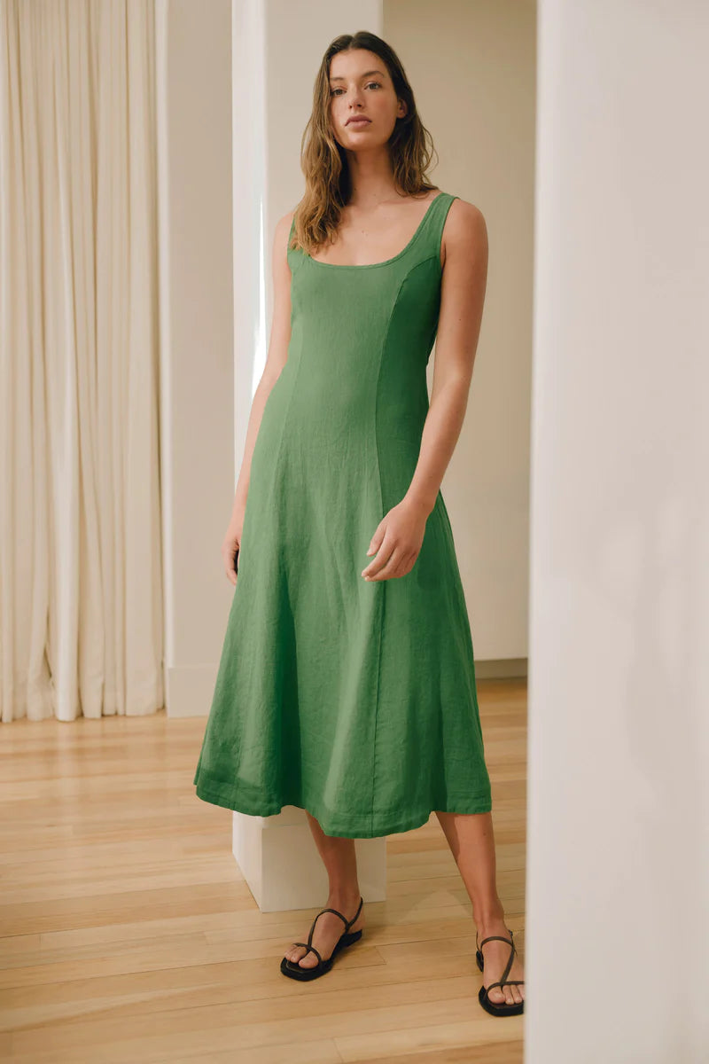 Sanna Dress Bermuda Green - Lulu & Daw - Assembly Label -  - Lulu & Daw - Australian Fashion Boutique