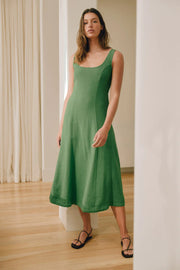 Sanna Dress Bermuda Green - Lulu & Daw -  - new arrivals - Lulu & Daw - Australian Fashion Boutique