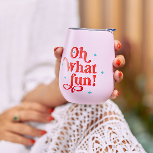 Wine Tumbler - Oh What Fun - Lulu & Daw - Annabel Trends -  - Lulu & Daw - Australian Fashion Boutique