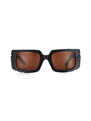 Straight & Narrow Black Solid Brown Lenses - Lulu & Daw - Pared Eyewear - Sunglasses - Lulu & Daw - Australian Fashion Boutique