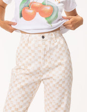 California Pant Sand Checker - Lulu & Daw -  - pants - Lulu & Daw - Australian Fashion Boutique