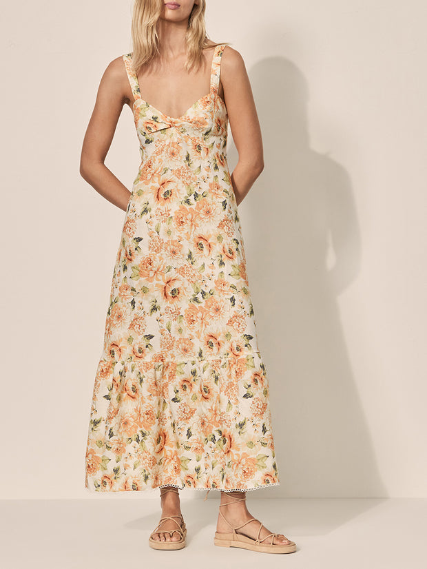 Everly Maxi Dress - White Floral - Lulu & Daw -  - dress, kivari - Lulu & Daw - Australian Fashion Boutique