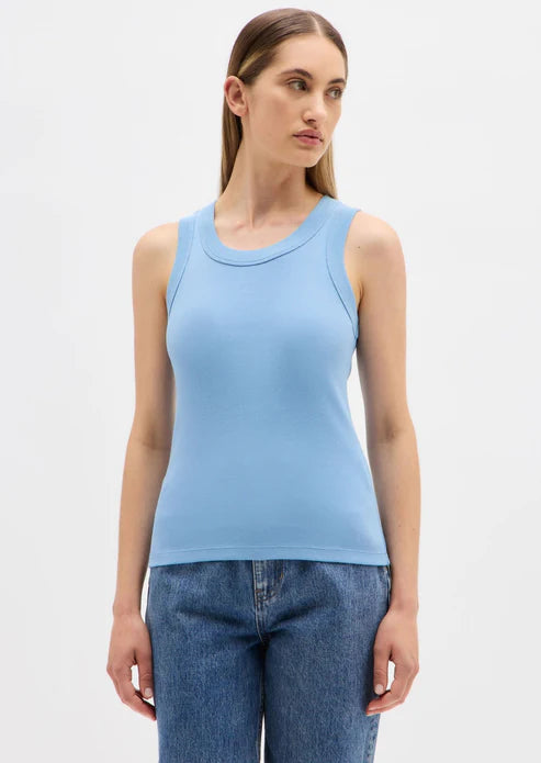 Miana Organic Rib Tank - Lulu & Daw - Assembly Label -  - Lulu & Daw - Australian Fashion Boutique