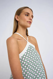 Gia Grid Linen Mini - Lulu & Daw - By Johnny -  - Lulu & Daw - Australian Fashion Boutique