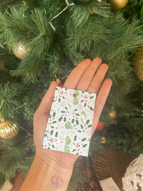 Merry Christmas Holly Tag - Lulu & Daw - Lulu & Daw - card, gifts - Lulu & Daw - Australian Fashion Boutique