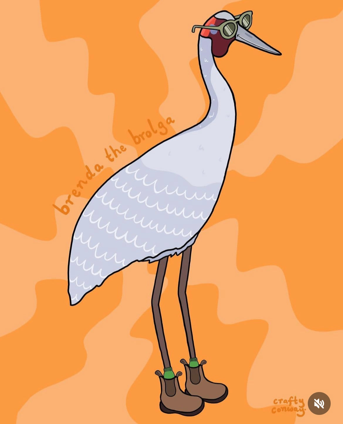 Brenda the Brolga - Lulu & Daw - Crafty Conway -  - Lulu & Daw - Australian Fashion Boutique