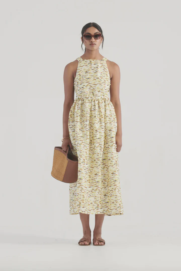 Mari Dress - Citrus Print - Lulu & Daw - Elka Collective - dresses, elka collective, Sale - Lulu & Daw - Australian Fashion Boutique