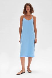 Linen Slip Dress - Cornflower blue - Lulu & Daw - Assembly Label -  - Lulu & Daw - Australian Fashion Boutique