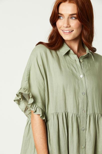 Nala Shirt Top/Dress - Lulu & Daw - Eb & Ive - 100% Linen, dress, tops - Lulu & Daw - Australian Fashion Boutique