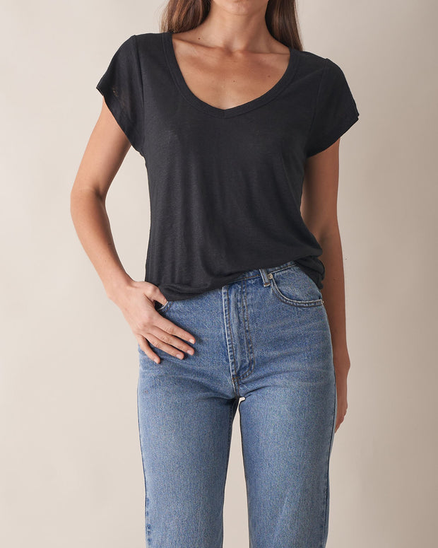 Newport Linen T-Shirt - Lulu & Daw - Amelius - 100% Linen, basics, under100 - Lulu & Daw - Australian Fashion Boutique