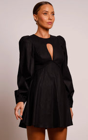 Meadows Swing Dress - Black - Lulu & Daw -  - linen, Sale - Lulu & Daw - Australian Fashion Boutique