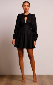 Meadows Swing Dress - Black - Lulu & Daw - Pasduchas - linen, Sale - Lulu & Daw - Australian Fashion Boutique