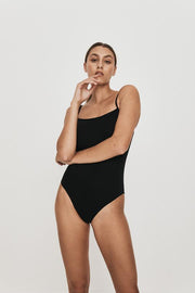 Biki Bodysuit - Black - Lulu & Daw - Saint Helena - top, tops - Lulu & Daw - Australian Fashion Boutique