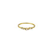 Eliane Ice Crystal Ring - Gold - Lulu & Daw -  -  - Lulu & Daw - Australian Fashion Boutique