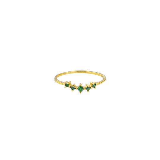 Cassia Ring - Emerald - Lulu & Daw - Jolie & Deen -  - Lulu & Daw - Australian Fashion Boutique