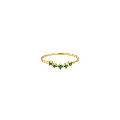 Cassia Ring - Emerald - Lulu & Daw - Jolie & Deen -  - Lulu & Daw - Australian Fashion Boutique