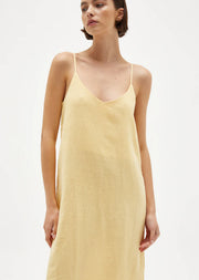 Linen Slip Dress - Butterscotch - Lulu & Daw - Assembly Label -  - Lulu & Daw - Australian Fashion Boutique