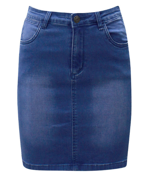 Midi Denim Blue Skirt - Lulu & Daw - Country Denim - denim, Easter, skirt, skirts - Lulu & Daw - Australian Fashion Boutique