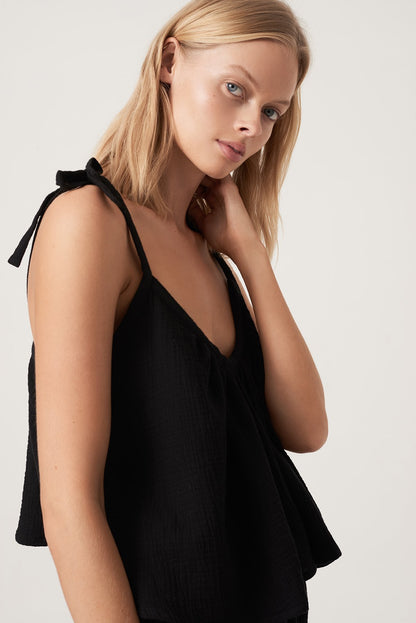 Tie Me Cami - Lulu & Daw - Honour Apparel - cotton, top, tops - Lulu & Daw - Australian Fashion Boutique