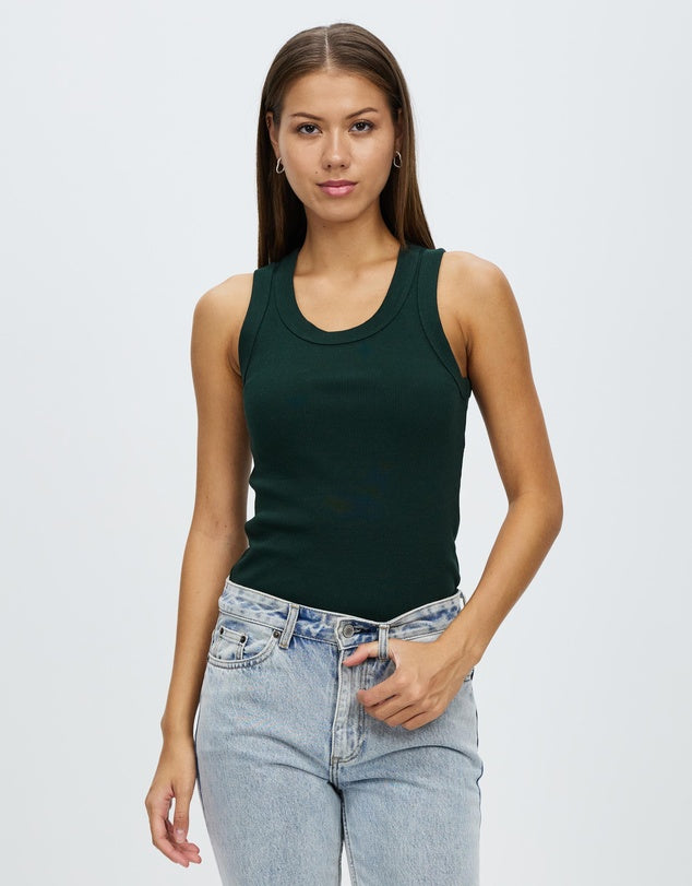 Miana Organic Rib Tank - Lulu & Daw - Assembly Label -  - Lulu & Daw - Australian Fashion Boutique