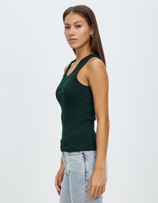 Miana Organic Rib Tank - Lulu & Daw - Assembly Label -  - Lulu & Daw - Australian Fashion Boutique