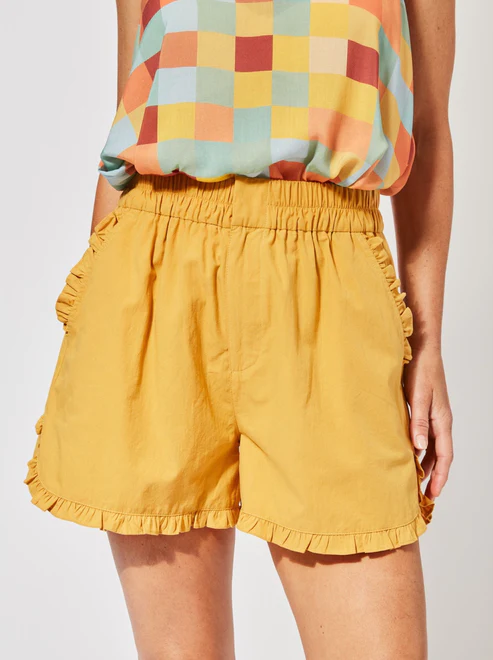 Salvador Frill Short - Sunflower - Lulu & Daw - Haven - ebb & ive - Lulu & Daw - Australian Fashion Boutique