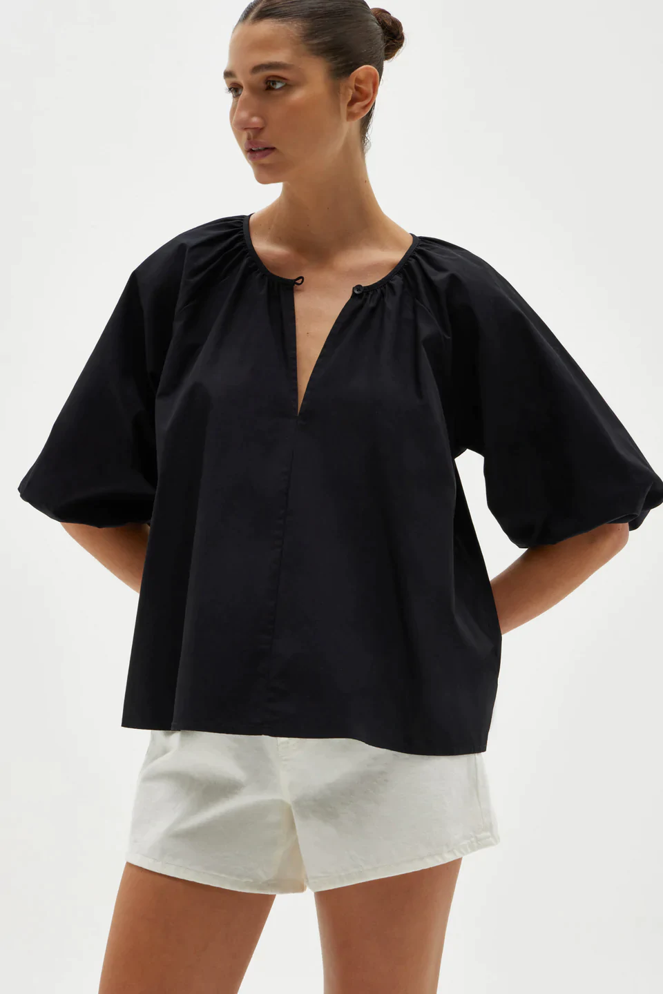 Relaxed Mini Top - Black - Lulu & Daw - Assembly Label - assembly label, top, tops - Lulu & Daw - Australian Fashion Boutique