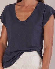 Newport Linen T-Shirt - Lulu & Daw - Amelius - 100% Linen, basics, under100 - Lulu & Daw - Australian Fashion Boutique