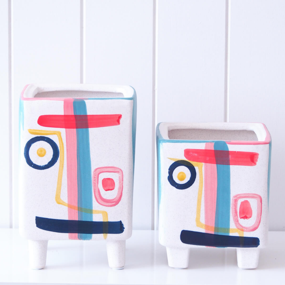 Abstracto Box Planter - HG149 (small), HG150 (large) - Lulu & Daw - Rayell - home, rayell - Lulu & Daw - Australian Fashion Boutique