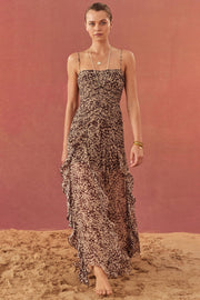 Valeria Ruched Frill Maxi Dress - Lulu & Daw - Shona Joy - dress, dresses - Lulu & Daw - Australian Fashion Boutique